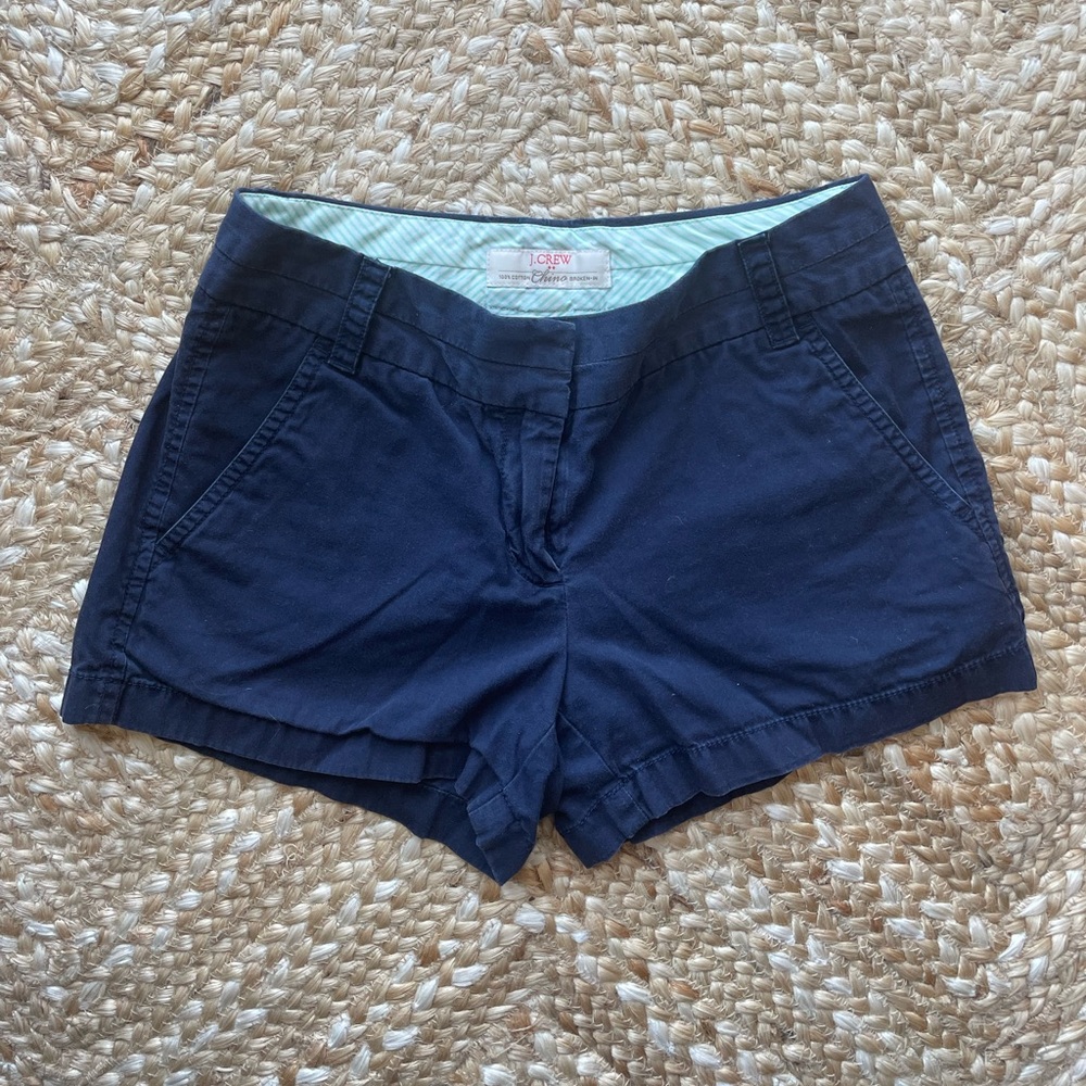 J. Crew Navy Chino Shorts - Size 00